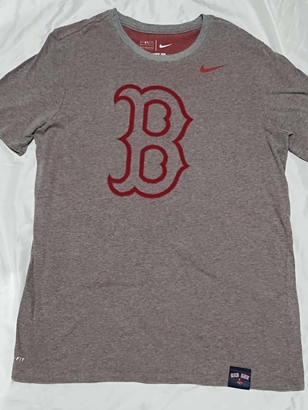 Nike Heather Gray /Maroon Boston Red Sox Short Sleeve Tee